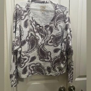 CHASER comfy top size Large Pattered Brown White design